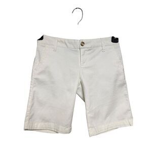 Aeropostale White Women Bermuda Twill Shorts Size 000